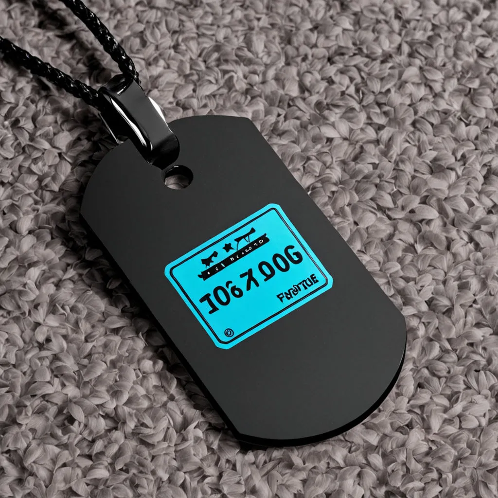 black neck tag