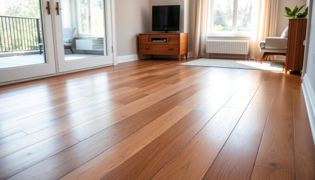 Hardwood floors with impact barrier underlay