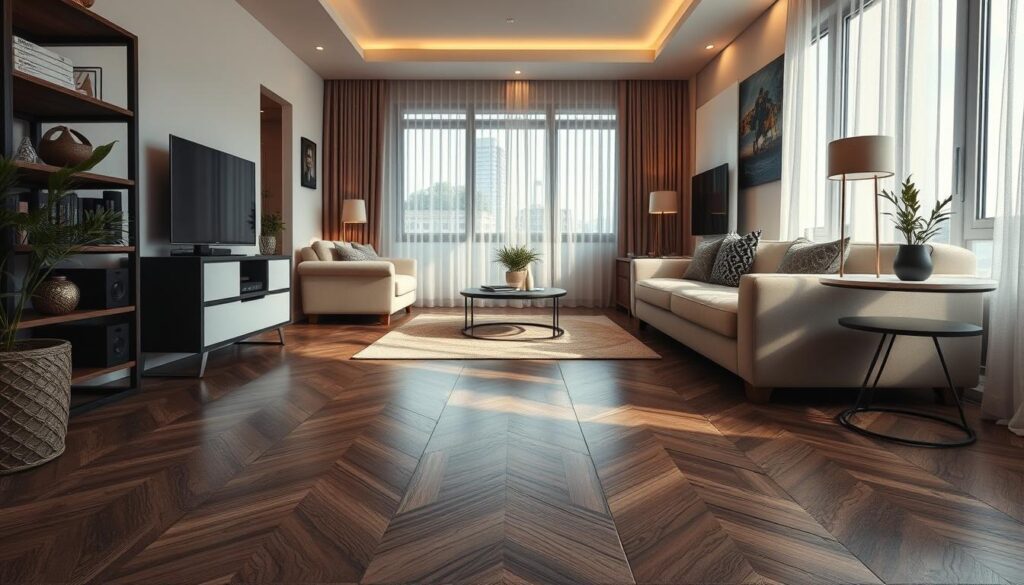 Vinyl flooring for apartment soundproofing
