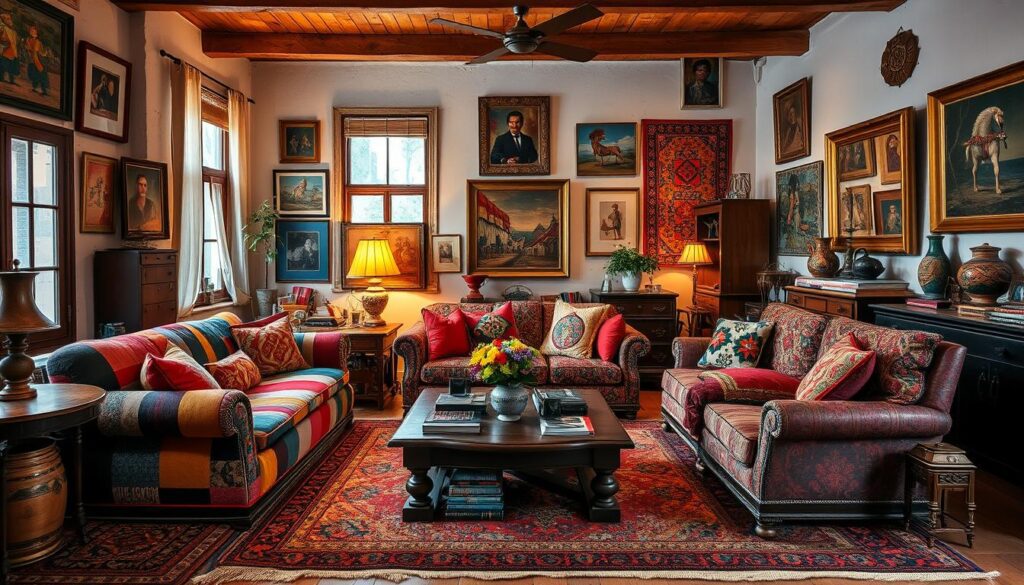 maximalist vintage decor