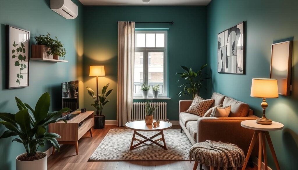teal paint small spaces