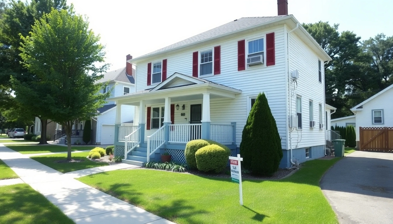 Suburban rental property in Caldwell NJ with clean landscaping and quiet residential street